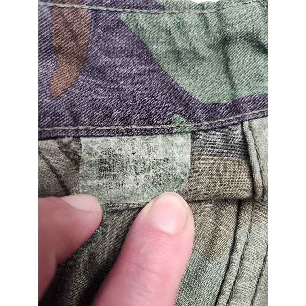 Camo BDU Cargo Pants Mens 32x29 Woodland Army Relaxed Fit Utility Workwear - Picture 2 of 10